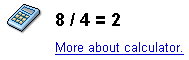 Google calculator using numbers and symbols